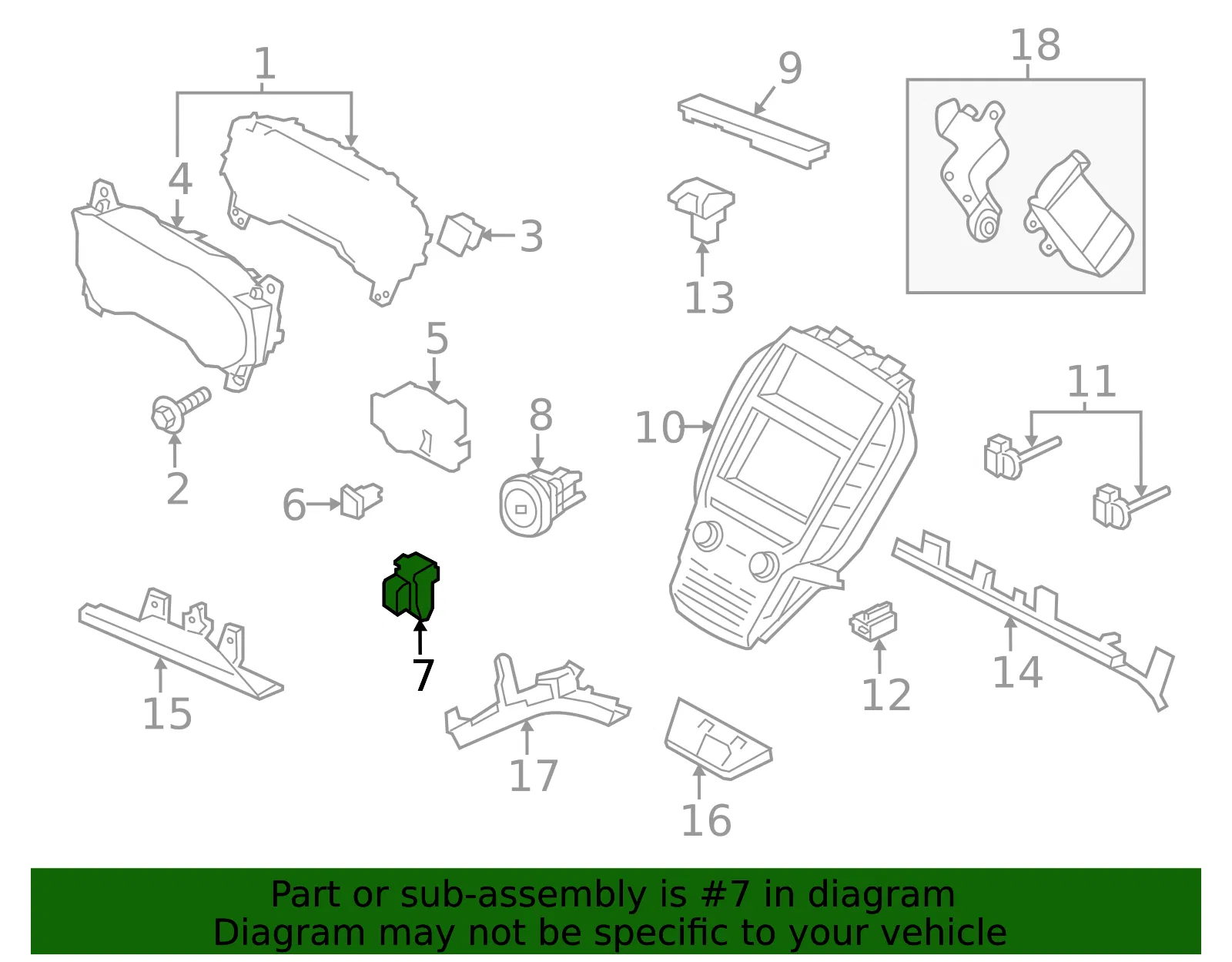 Prk Brake Switch - Ford (fj7z2b623aa) - view 7