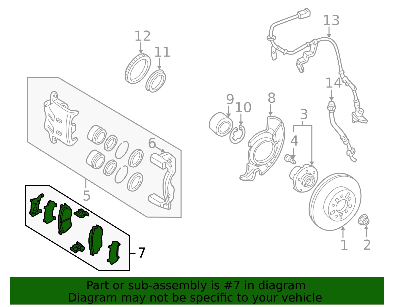 Disc Brake Pad Set - Mazda (ta013323z) - view 2