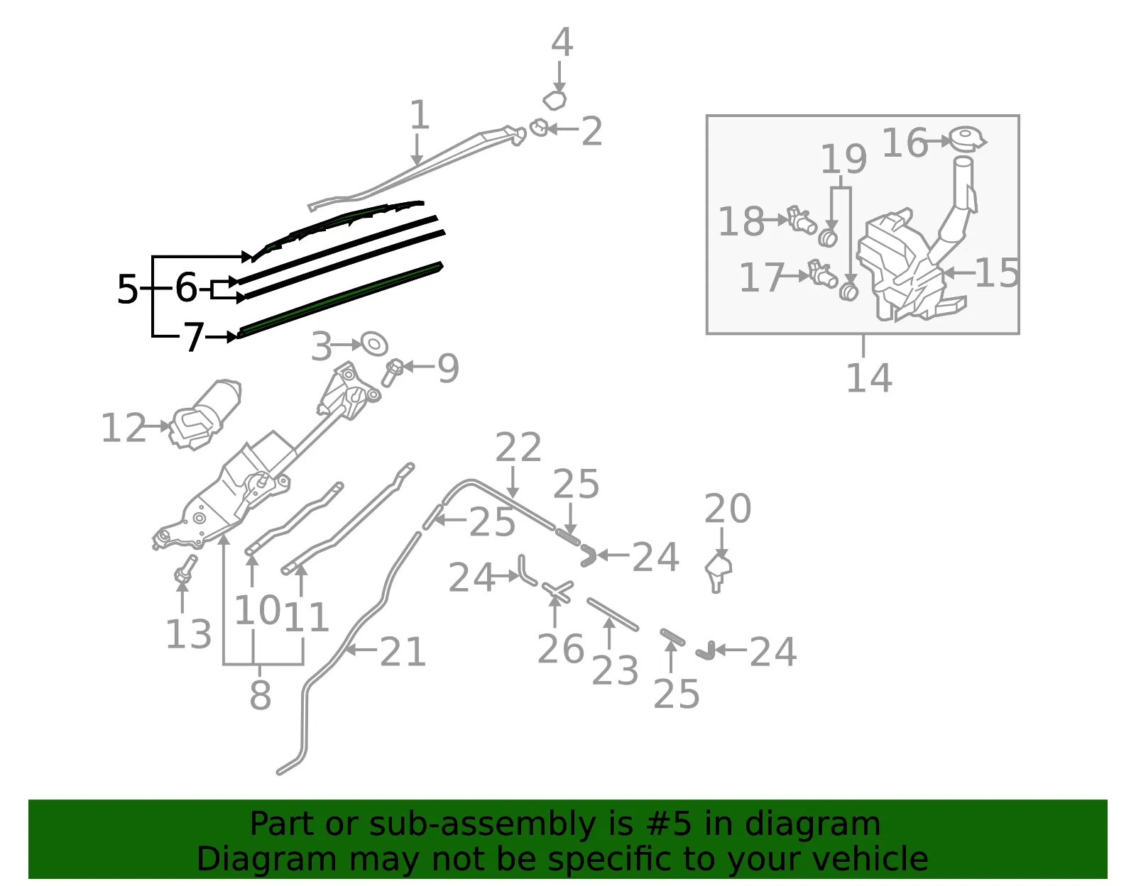 Wiper Blade - Mazda (TD11-67-330) - view 3