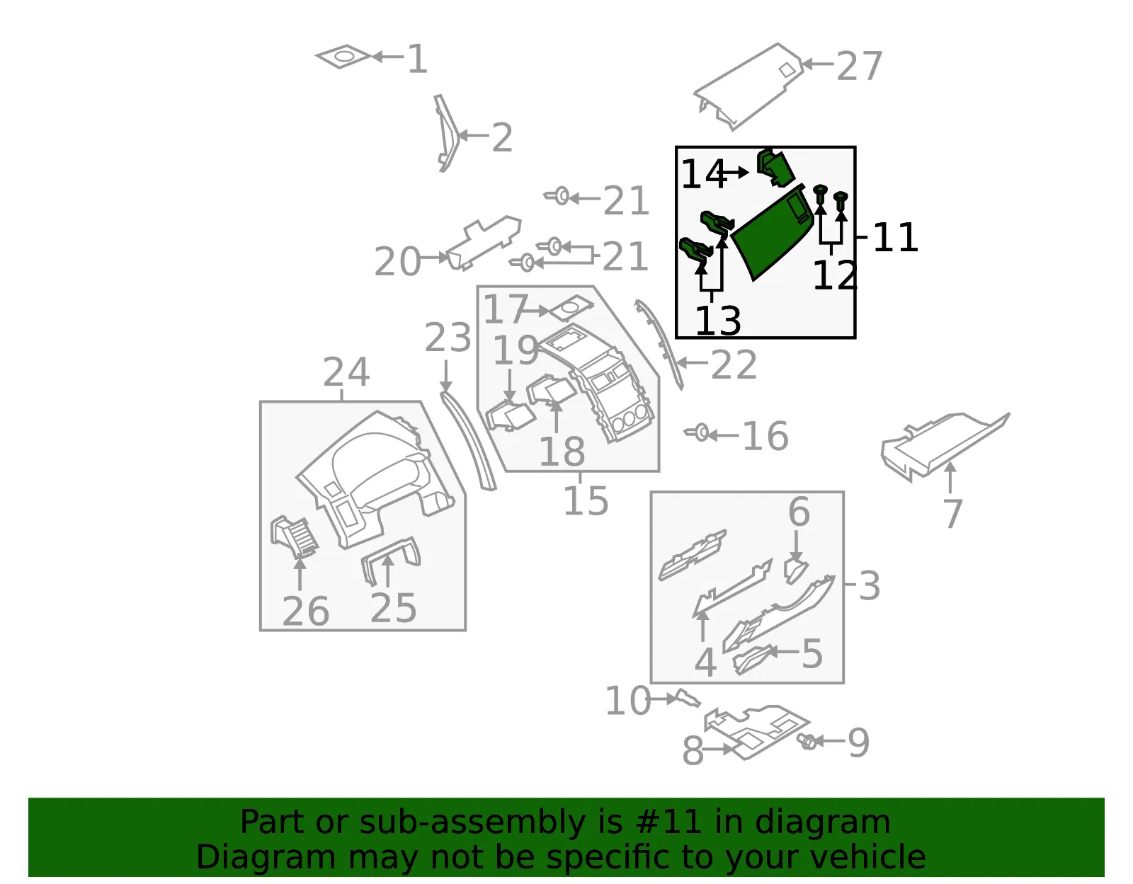 Pad Crush - MAZDA (TD1260350A34) - view 2