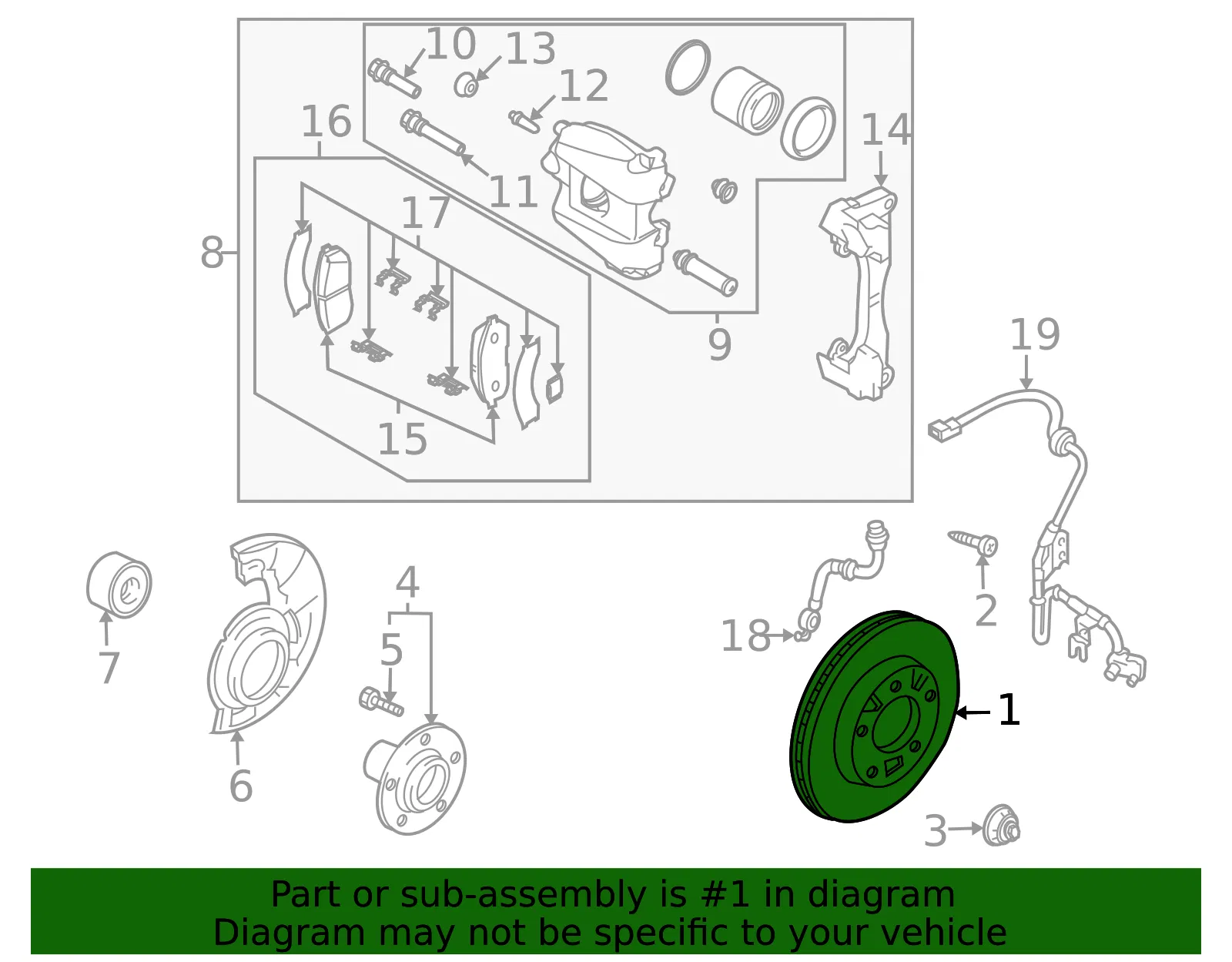 Disc Brake Rotor - Mazda (TD13-33-25X) - view 3