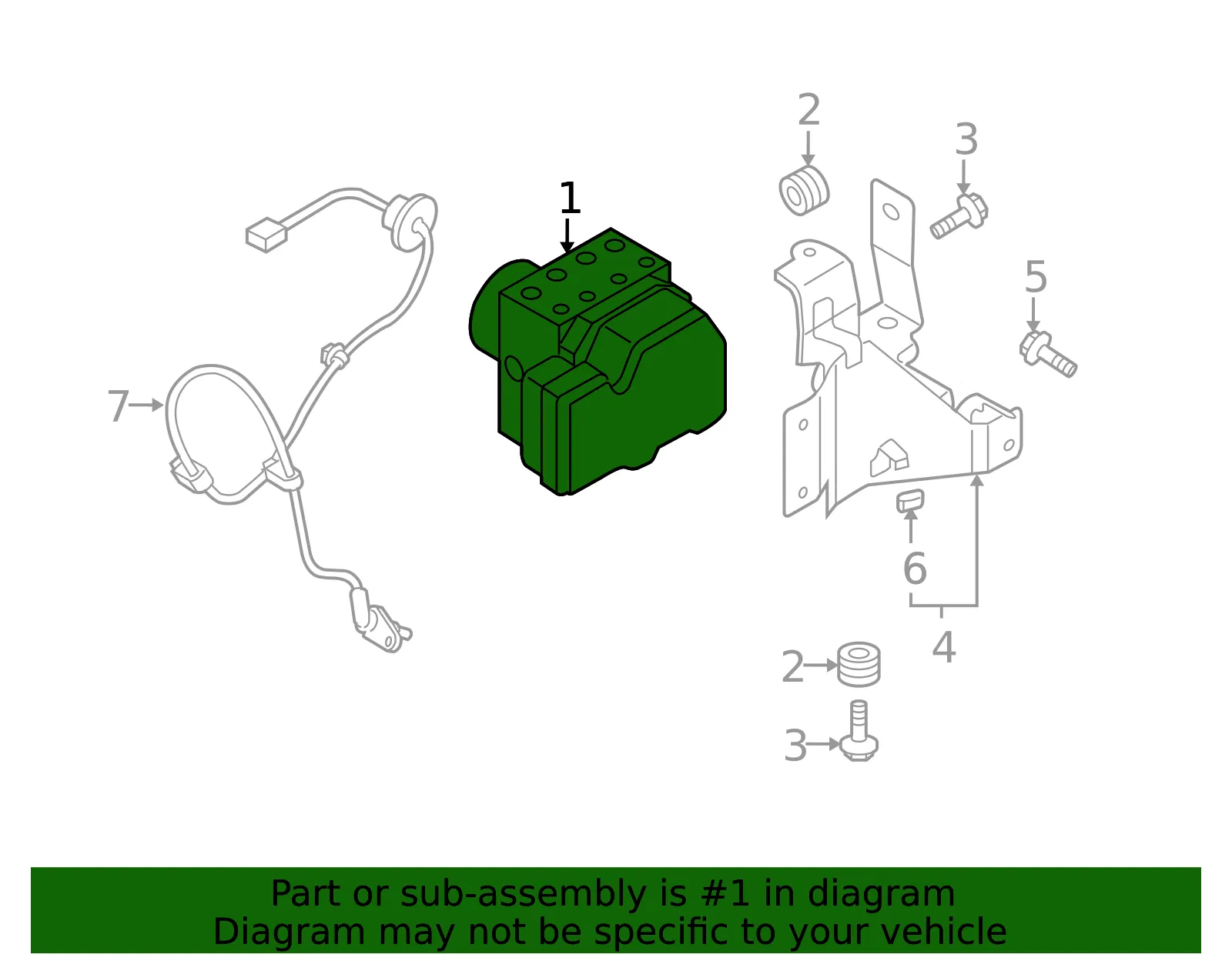 ABS Hydraulic Assembly - Mazda (TD74-43-7A0D) - view 3