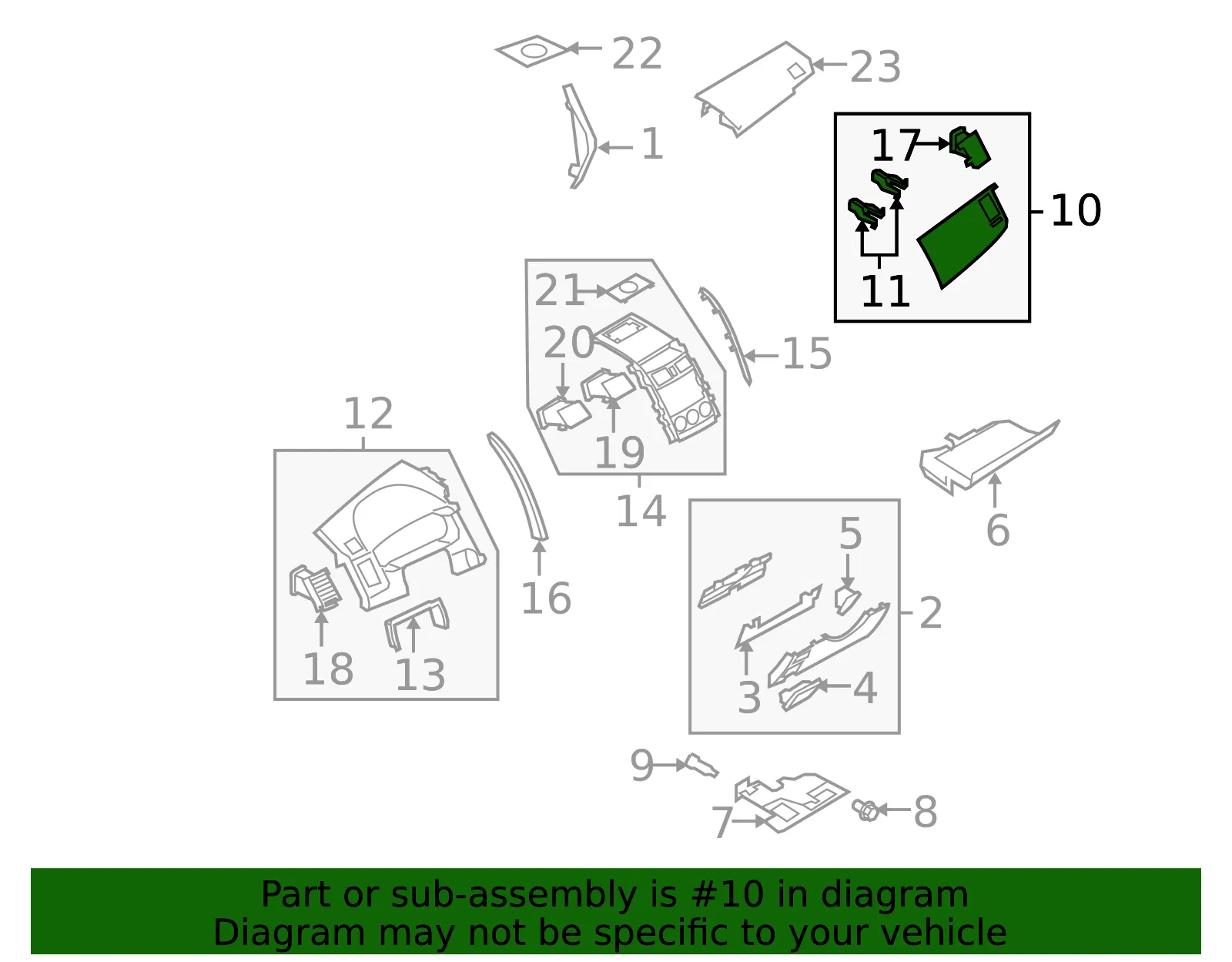 Pad Crash - MAZDA (TE696035034) - view 2