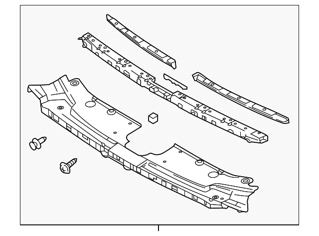 Radiator Support Access Cover - Mazda (TK48-50-720E) - view 2