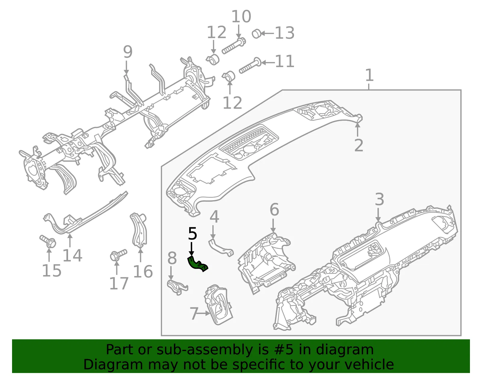 Lower Pad Bracket - Driver's Side (LH) - Mazda (TK48-55-469A) - view 2