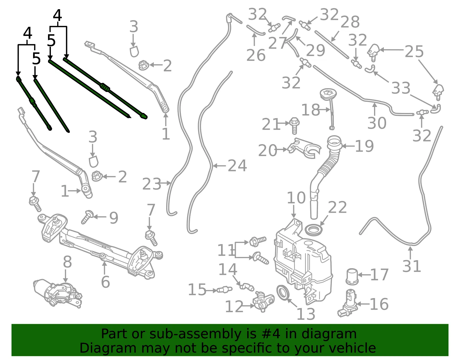 Wiper Blade - Mazda (TK48-67-330) - view 3