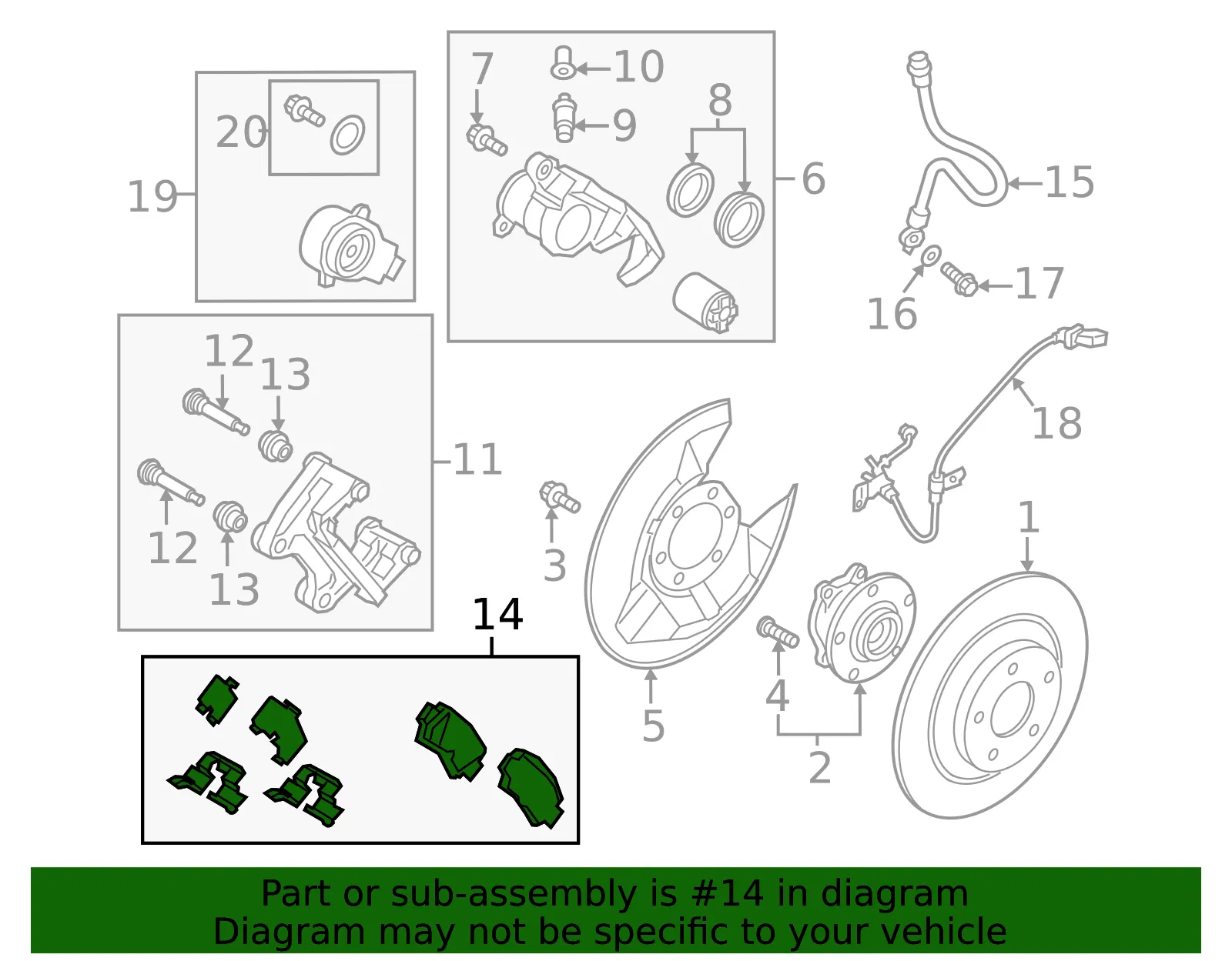 Disc Brake Pad Set - Mazda (VAY0-26-43ZB) - view 4