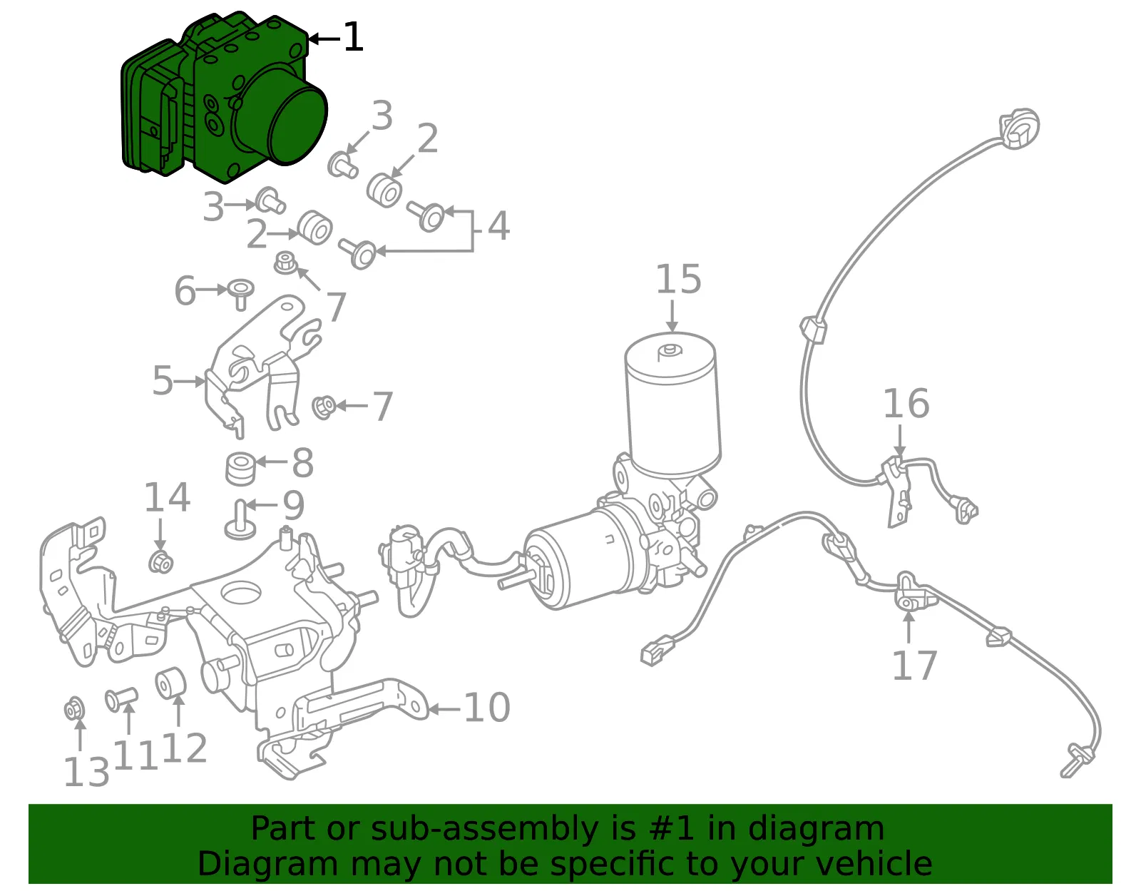 Unit Hydraulic ABS - Mazda (VCY7-43-7A0D) - view 2