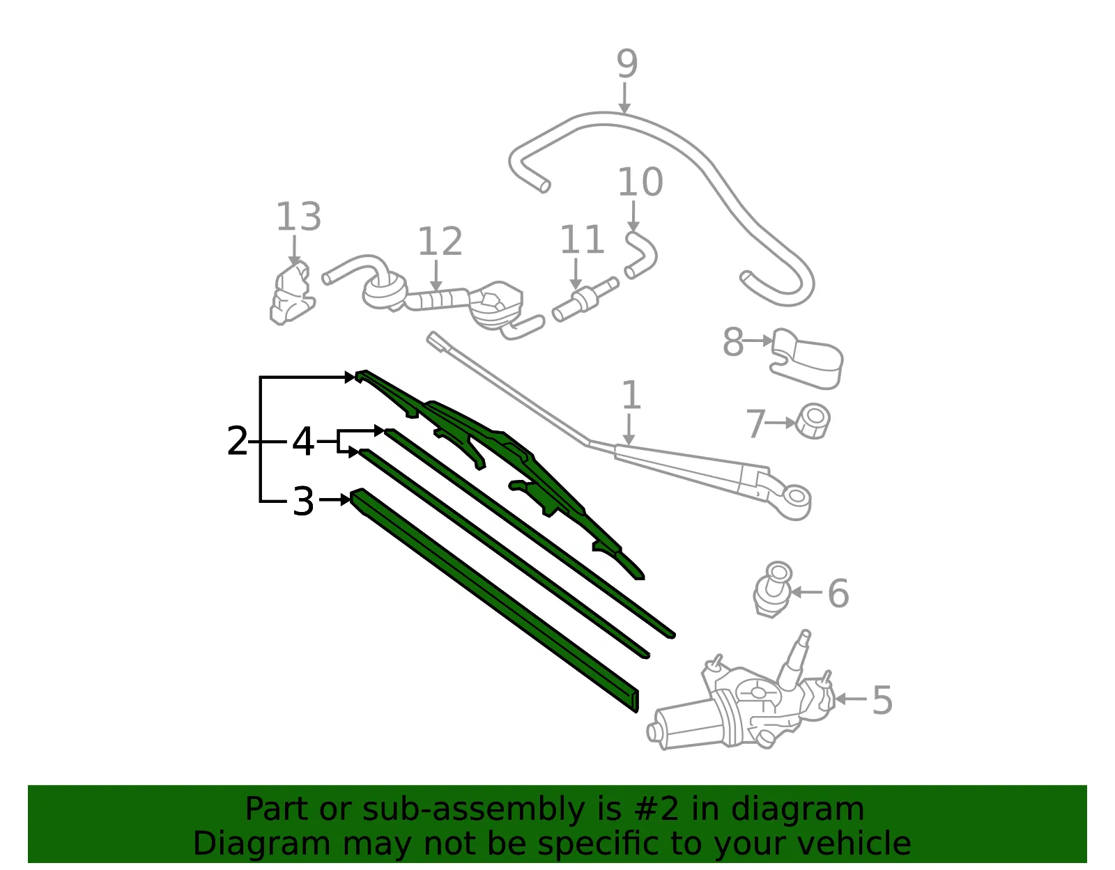 Blade Assembly - Mazda (WG85-67-330) - view 3