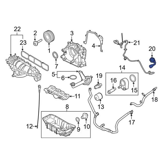 Engine Heater - Ford (ae8z6a051b) - view 4