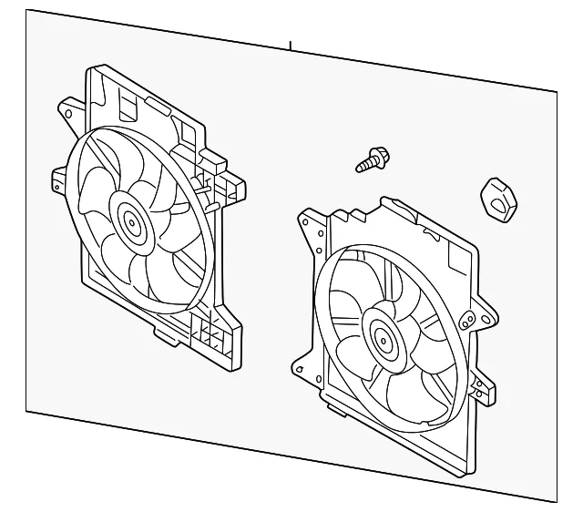 Engine Cooling Fan Assembly - Mazda (aj0615025a)