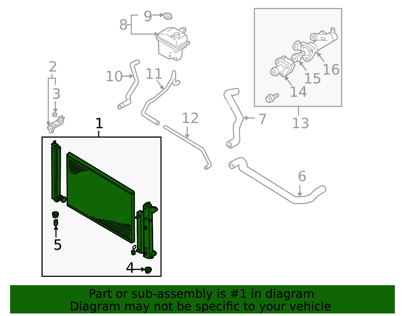 Radiator Assembly - Mazda (aj5215200a) - view 2