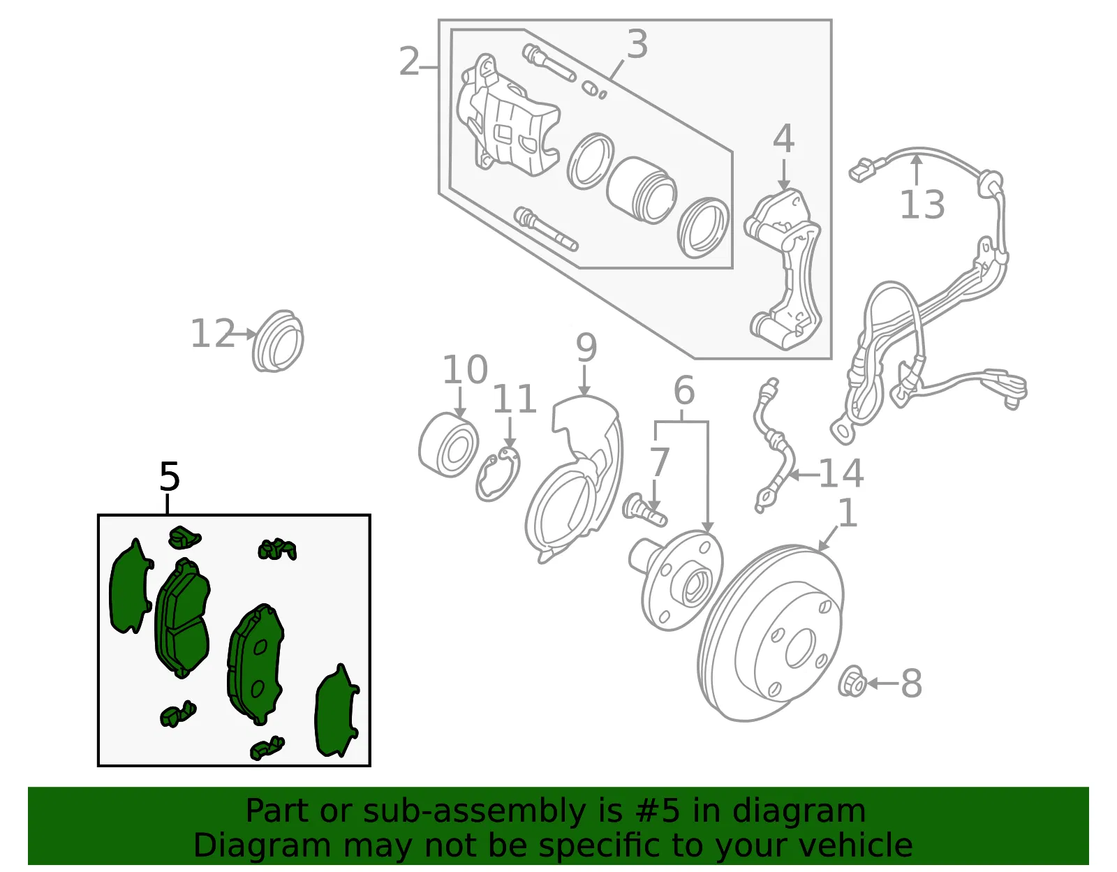 Brake Pads Front - Mazda (blym3328z) - view 2