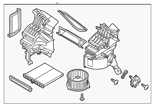 HVAC Blower Case Assembly - Mazda (bjs761140)