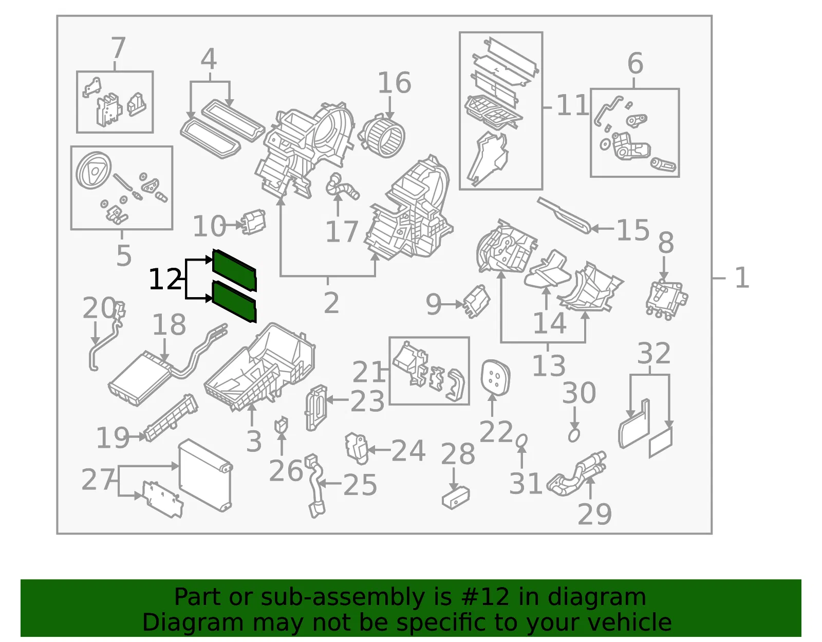 Cabin Air Filter - Mazda (bbm461j6x) - view 2