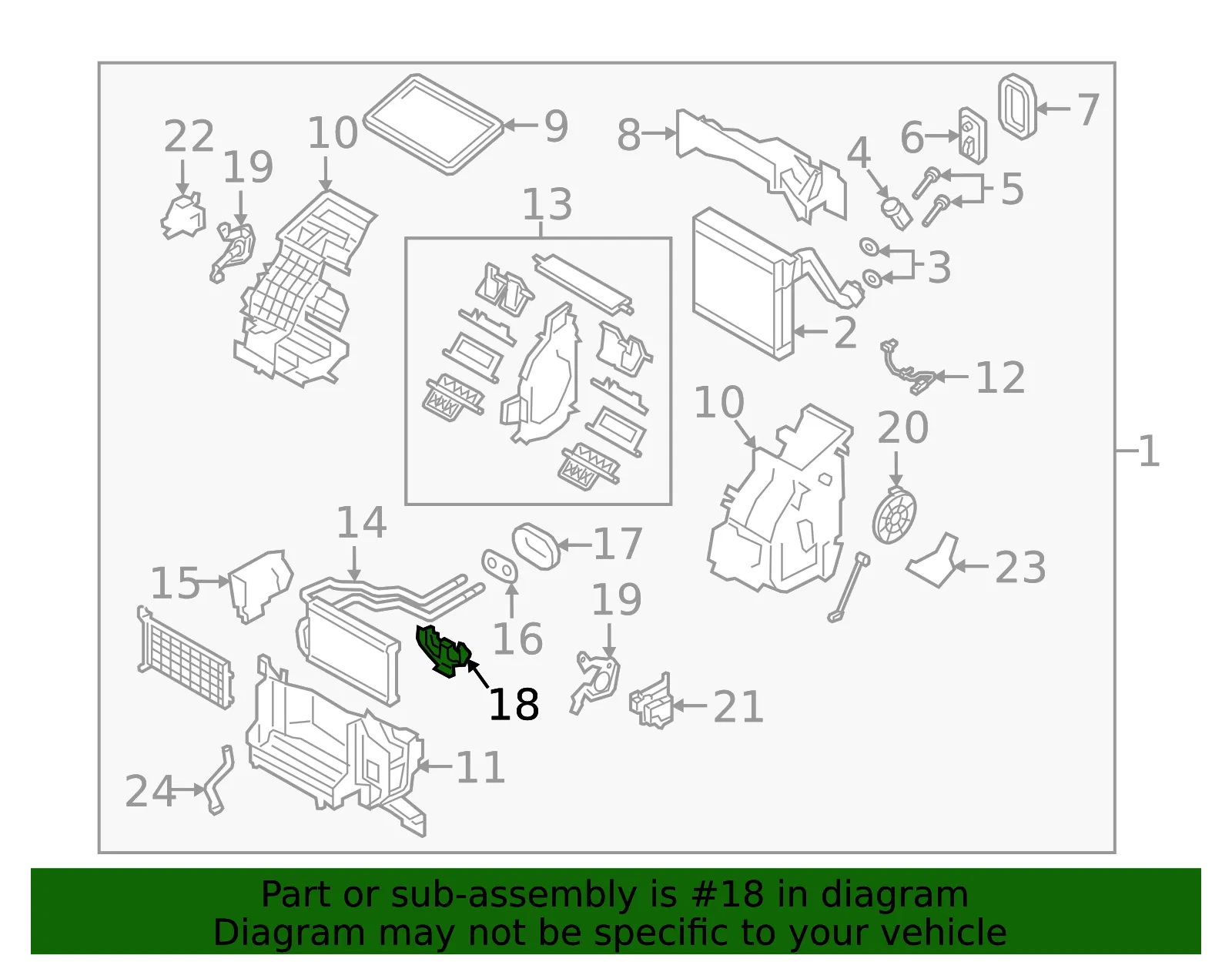 HVAC Heater Core Case Cover - Mazda (bdgf61a13) - view 2