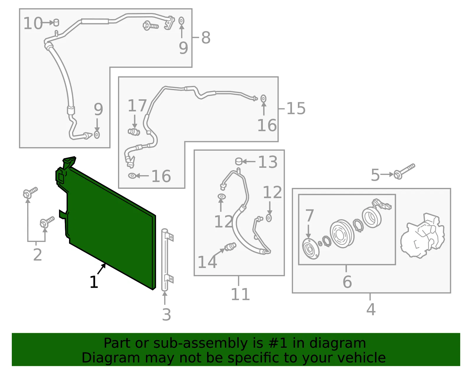 A/C Condenser - Mazda (bdts61480b) - view 2