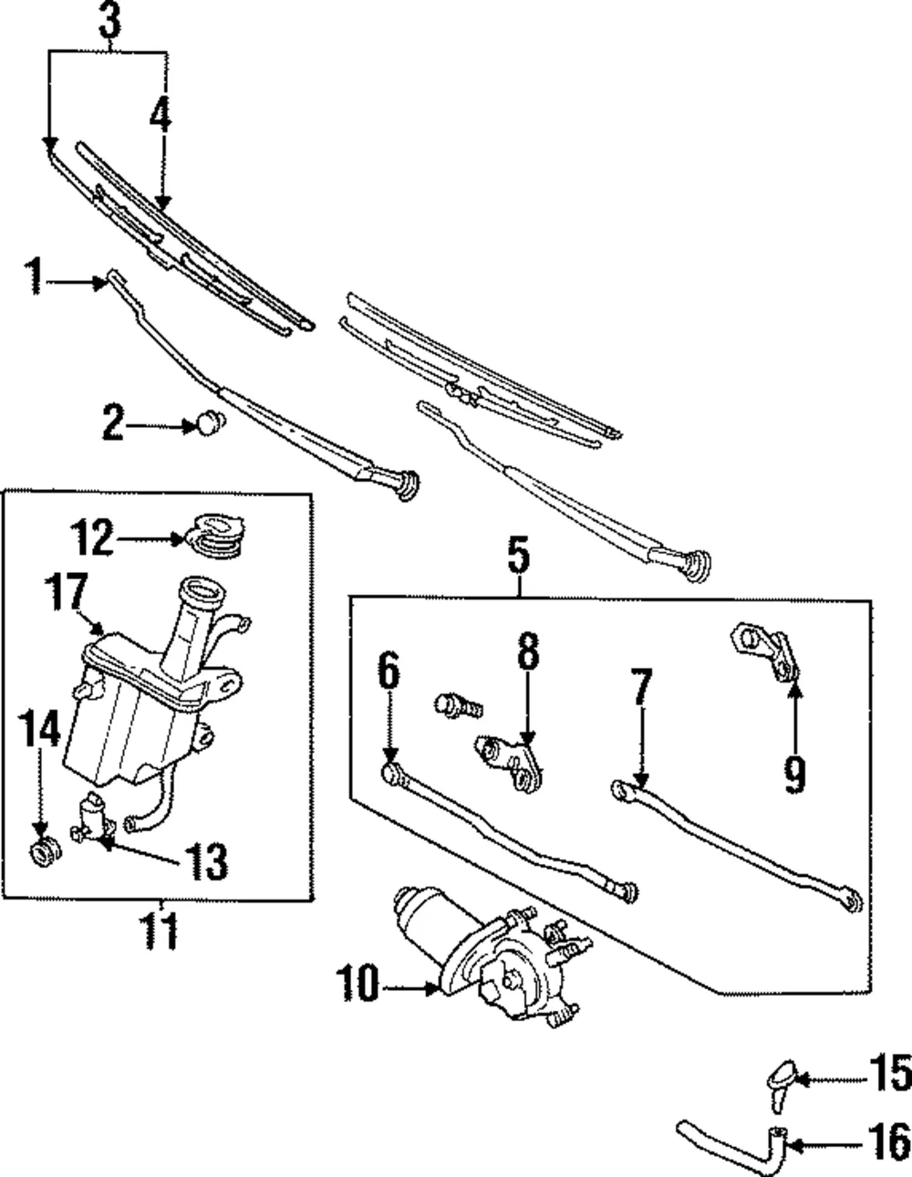 Wiper Blade - Mazda (be5h67330)