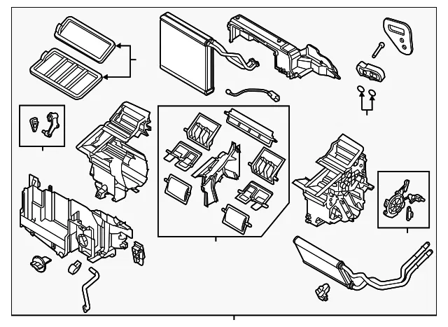 HVAC Unit Case Assembly - Mazda (bjs761130f)