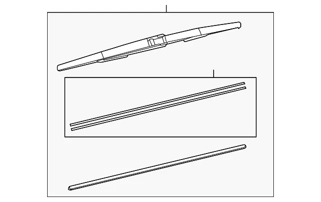 Wiper Blade - Mazda (bjt667330)