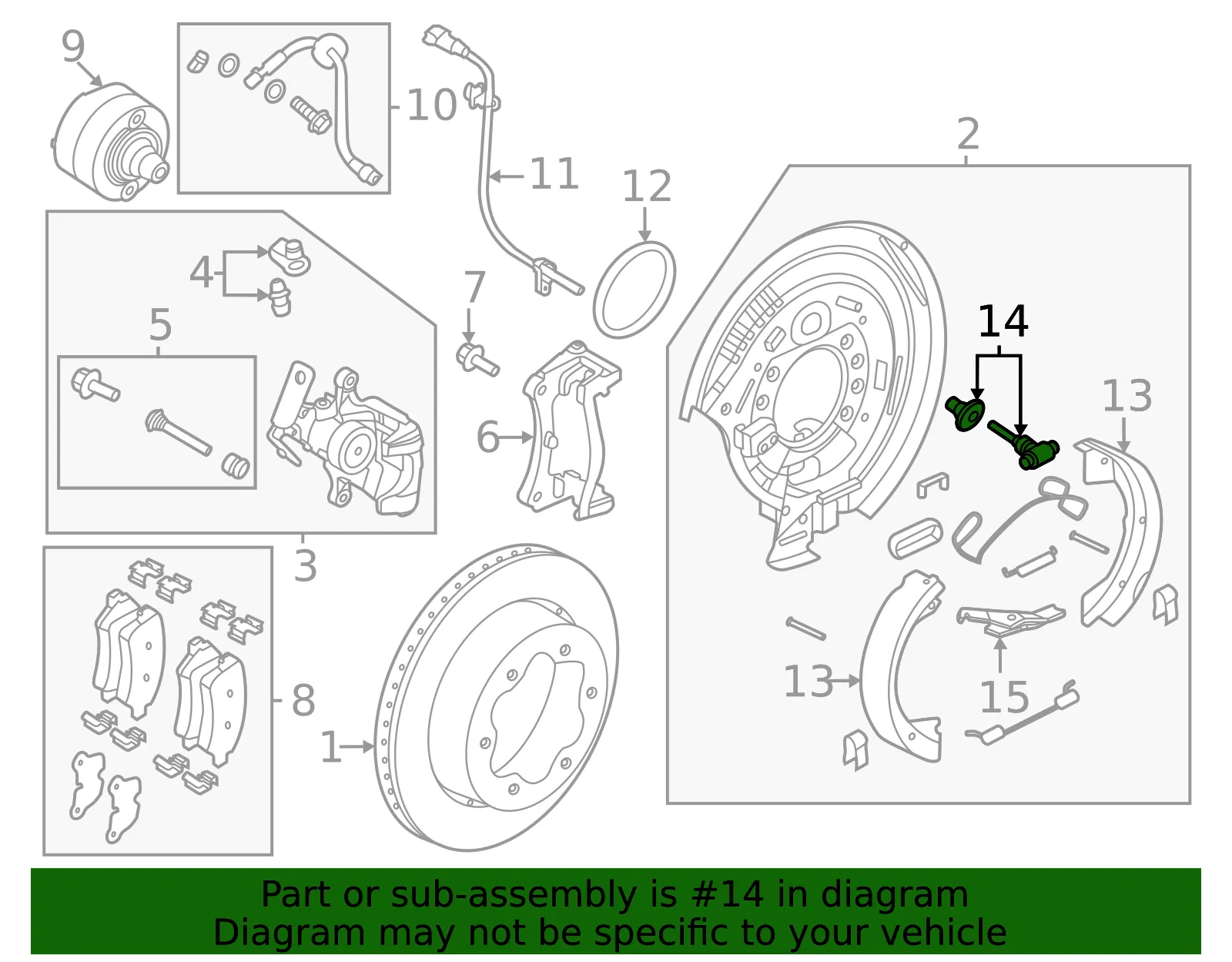 Parking Brake Adjuster - Ford (lk4z2040a) - view 5