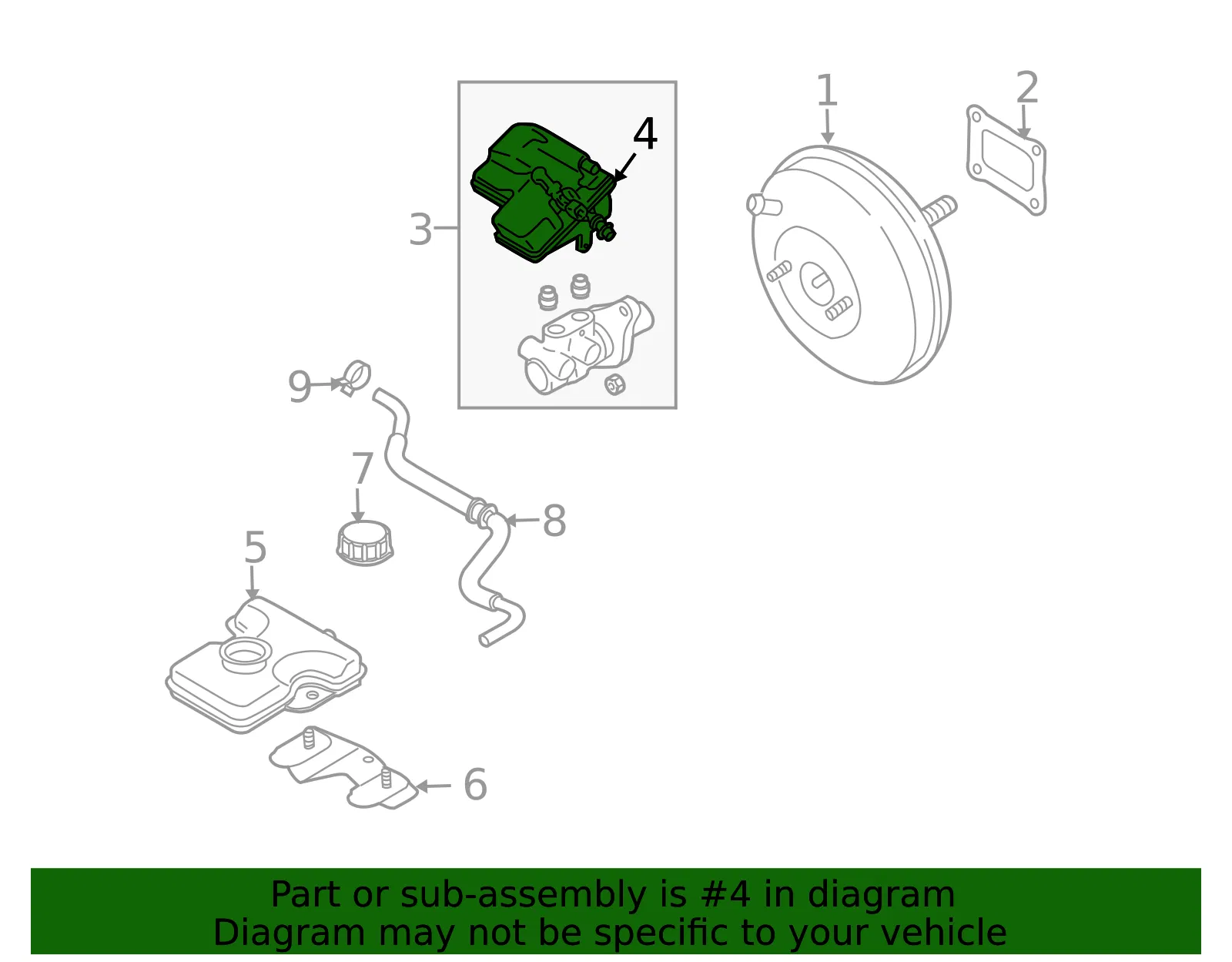 Brake Master Cylinder Reservoir - Mazda (ccy94355za) - view 2