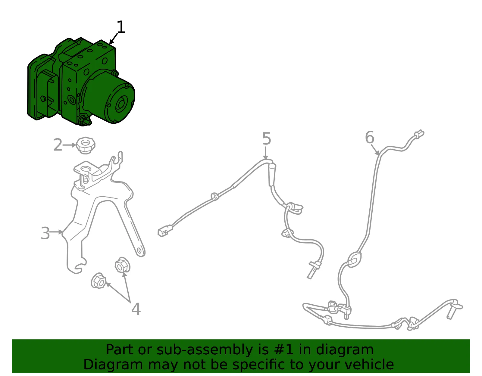 ABS Hydraulic Assembly - Mazda (d1y3437a0d) - view 2
