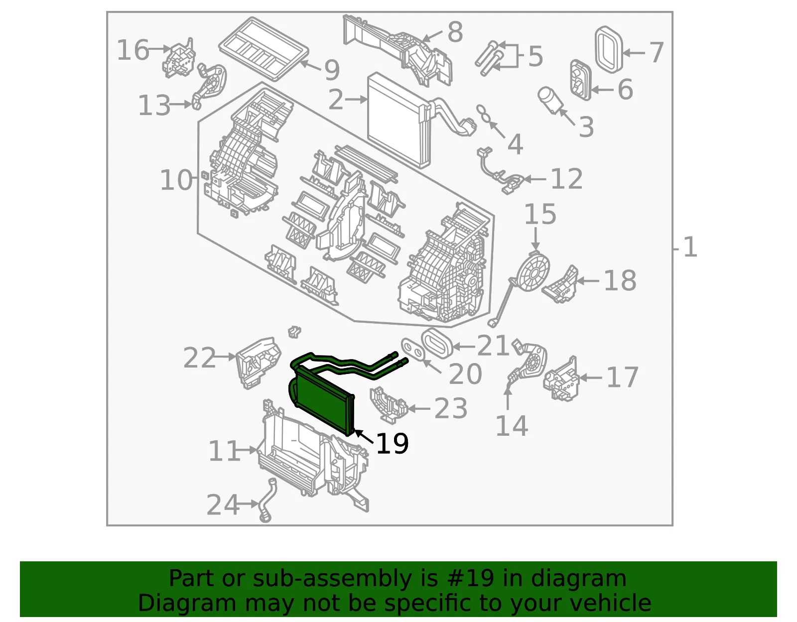 Heater Core - Mazda (dekk61a10) - view 2