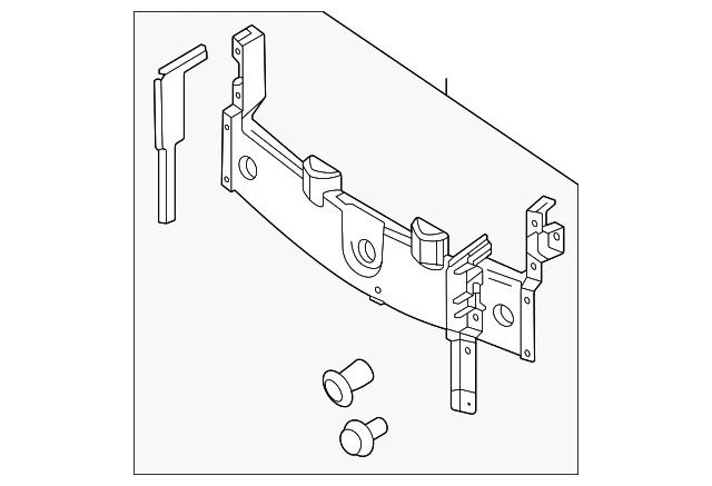 Radiator Support Baffle - Mazda (dgh9507m0)