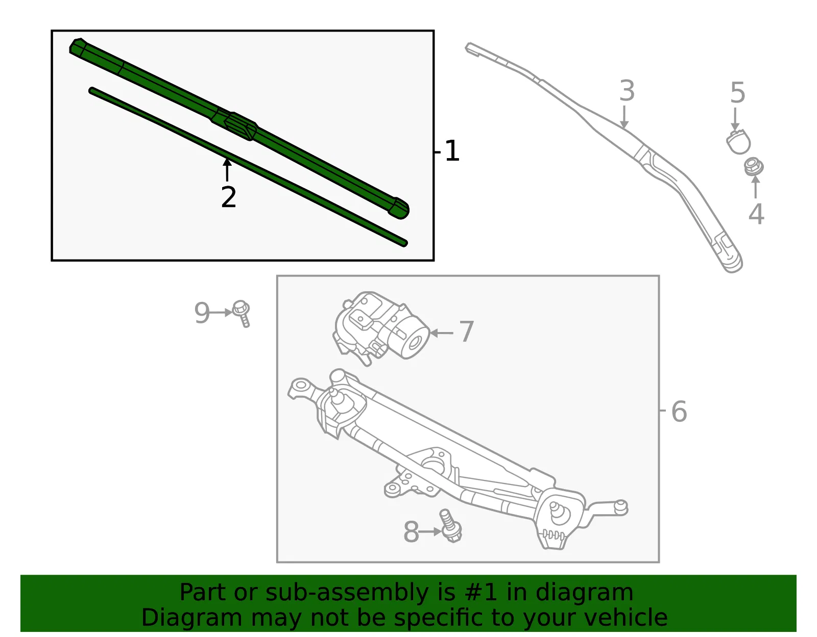 Wiper Blade - Mazda (dgh967330) - view 2