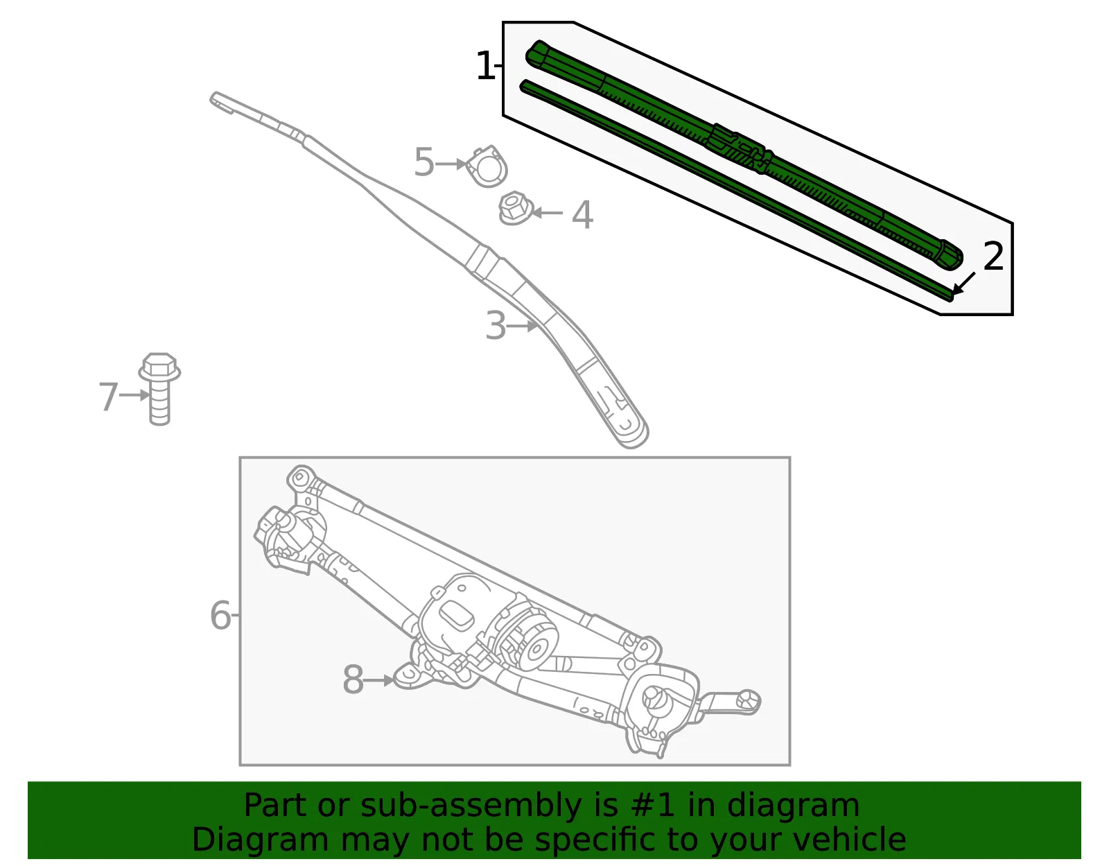 Wiper Blade - Mazda (dn4j67330) - view 2