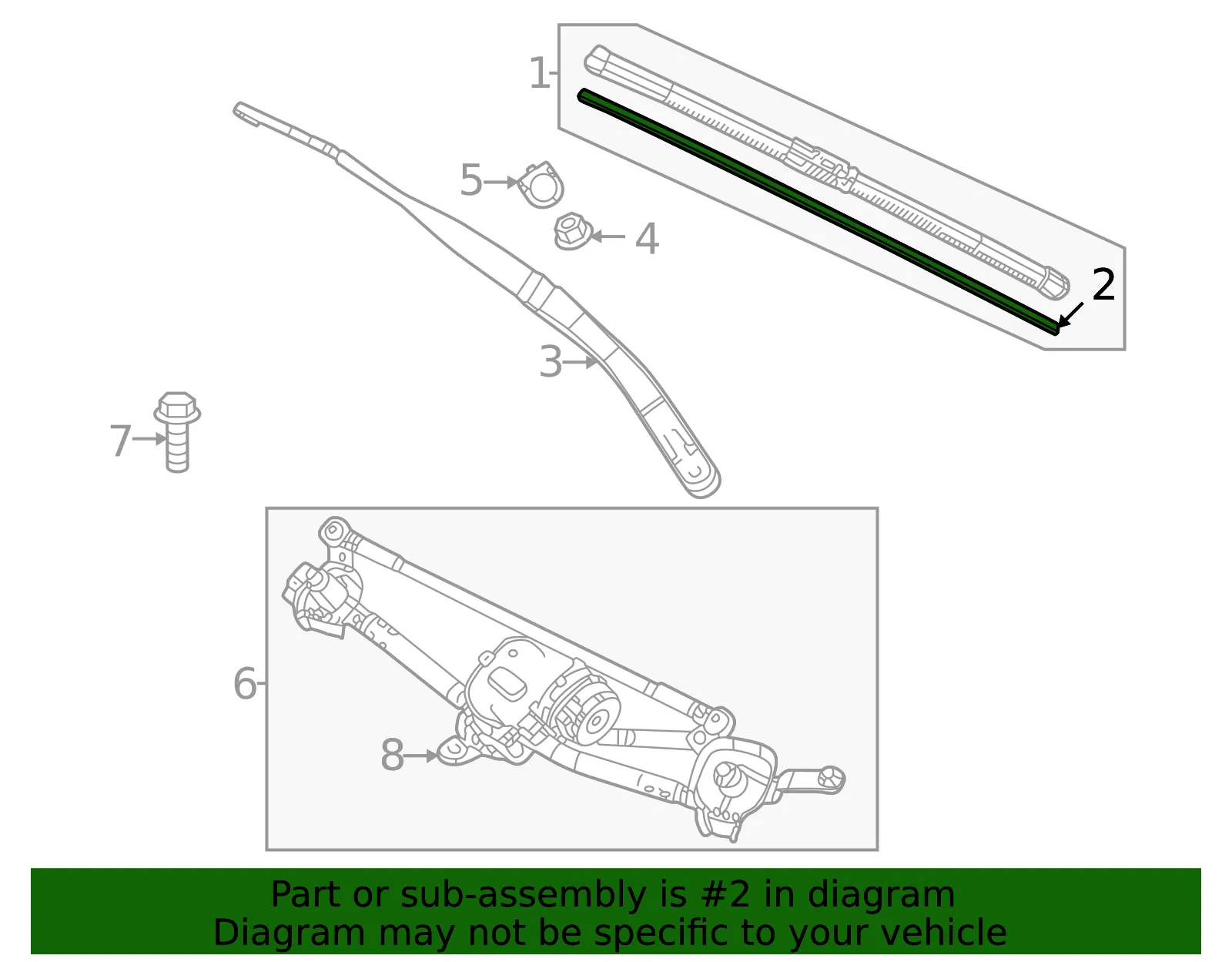 Wiper Blade Refill - Mazda (dn4k67333) - view 2