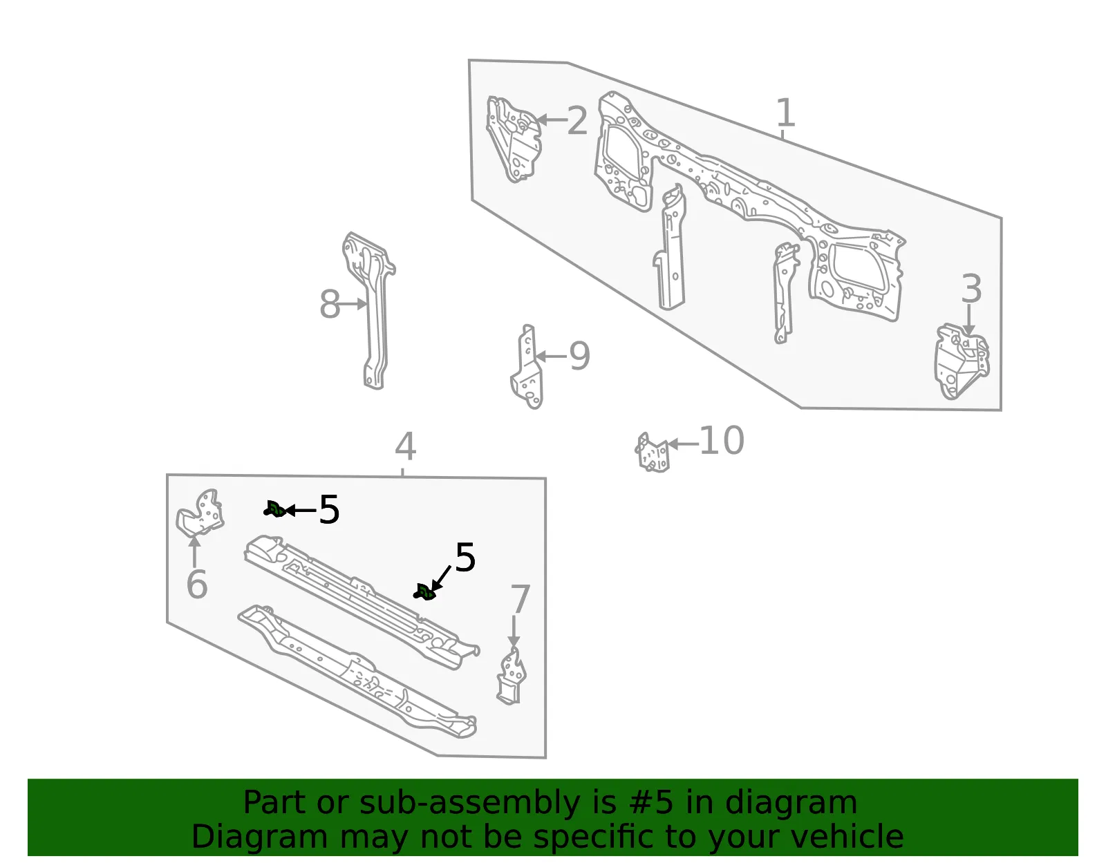 Radiator Mount Bracket - Mazda (ec015319xa) - view 2