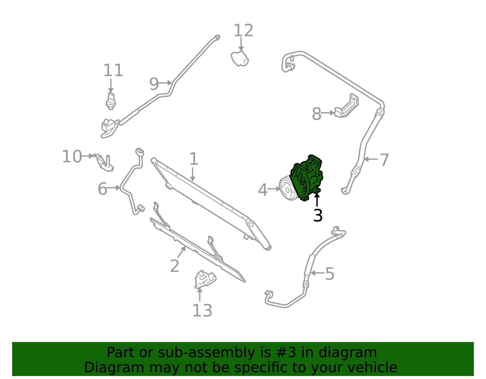 A/C Compressor - Mazda (f15161450a) - view 2