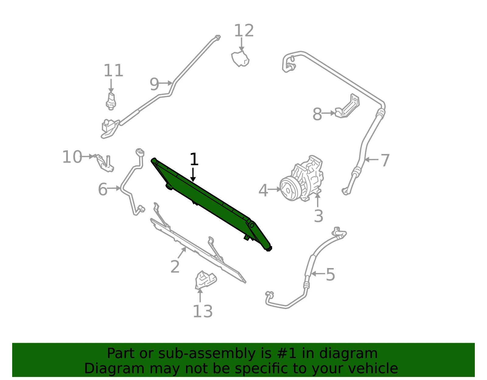 A/C Condenser - Mazda (f15161480) - view 2
