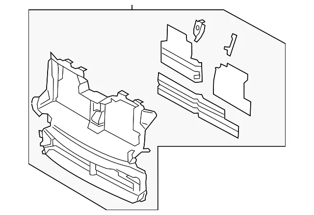 Shutter Assembly Radiator Control - Ford (ka1z8475b) - view 2