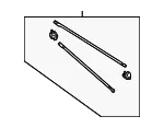 Wiper Linkage - Mazda (gd7a67360a) - view 3