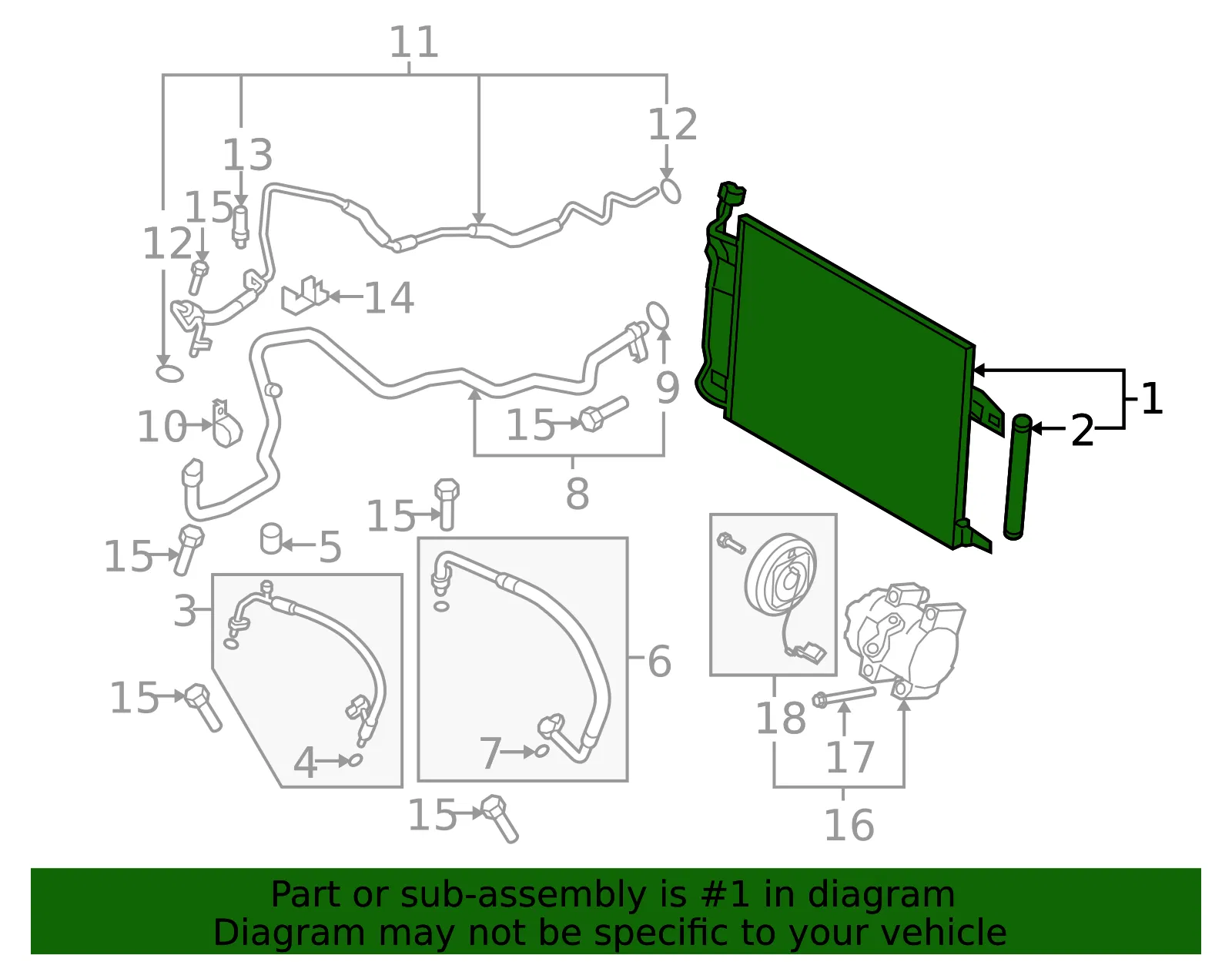 A/C Condenser - Mazda (gs3l61480b) - view 2