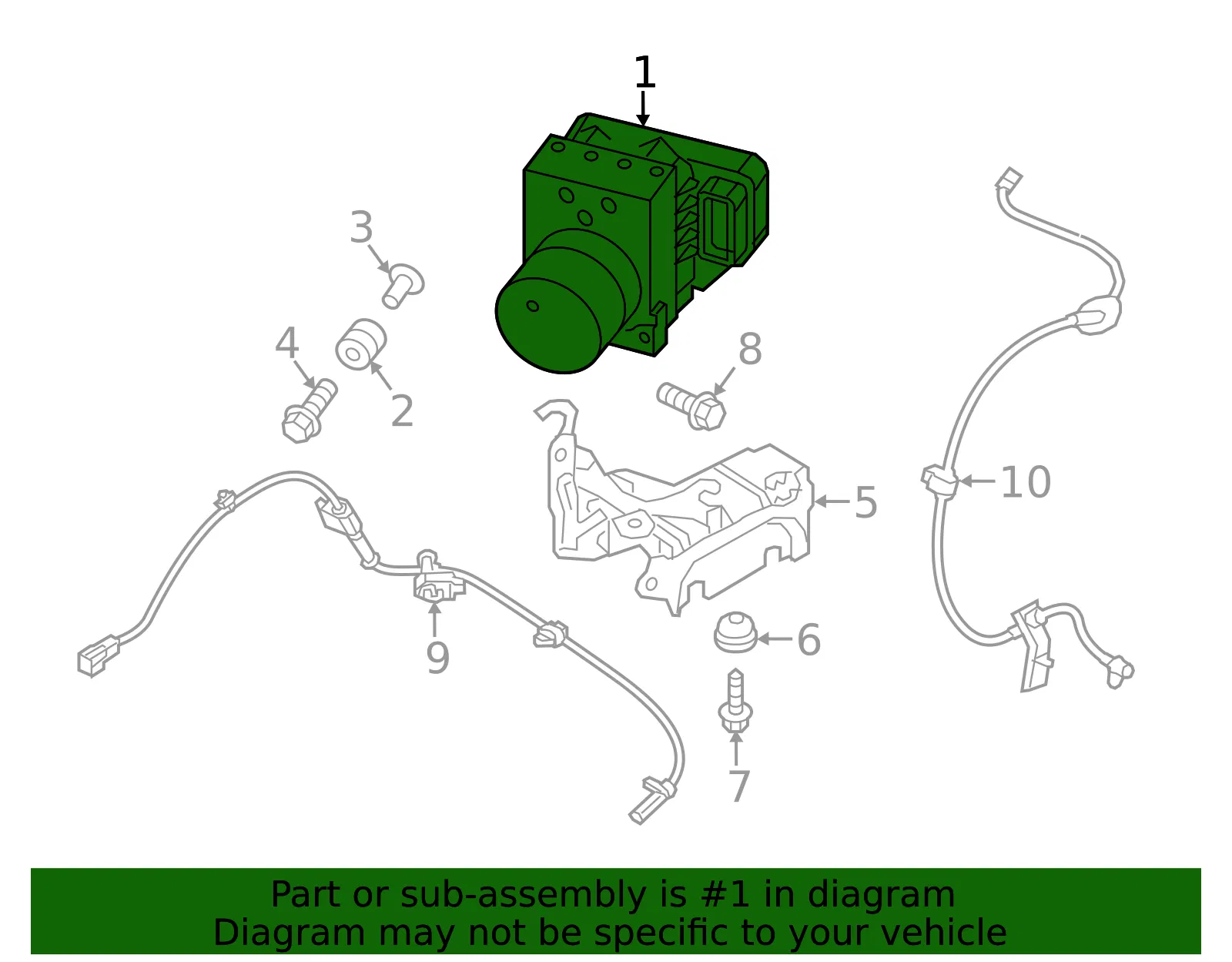 ABS Hydraulic Assembly - Mazda (gmy1437a0d) - view 2