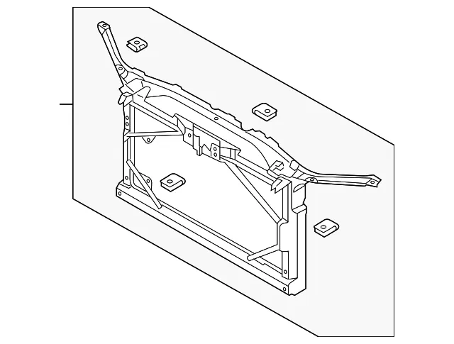 Radiator Support Panel - Mazda (gj6a53110d)