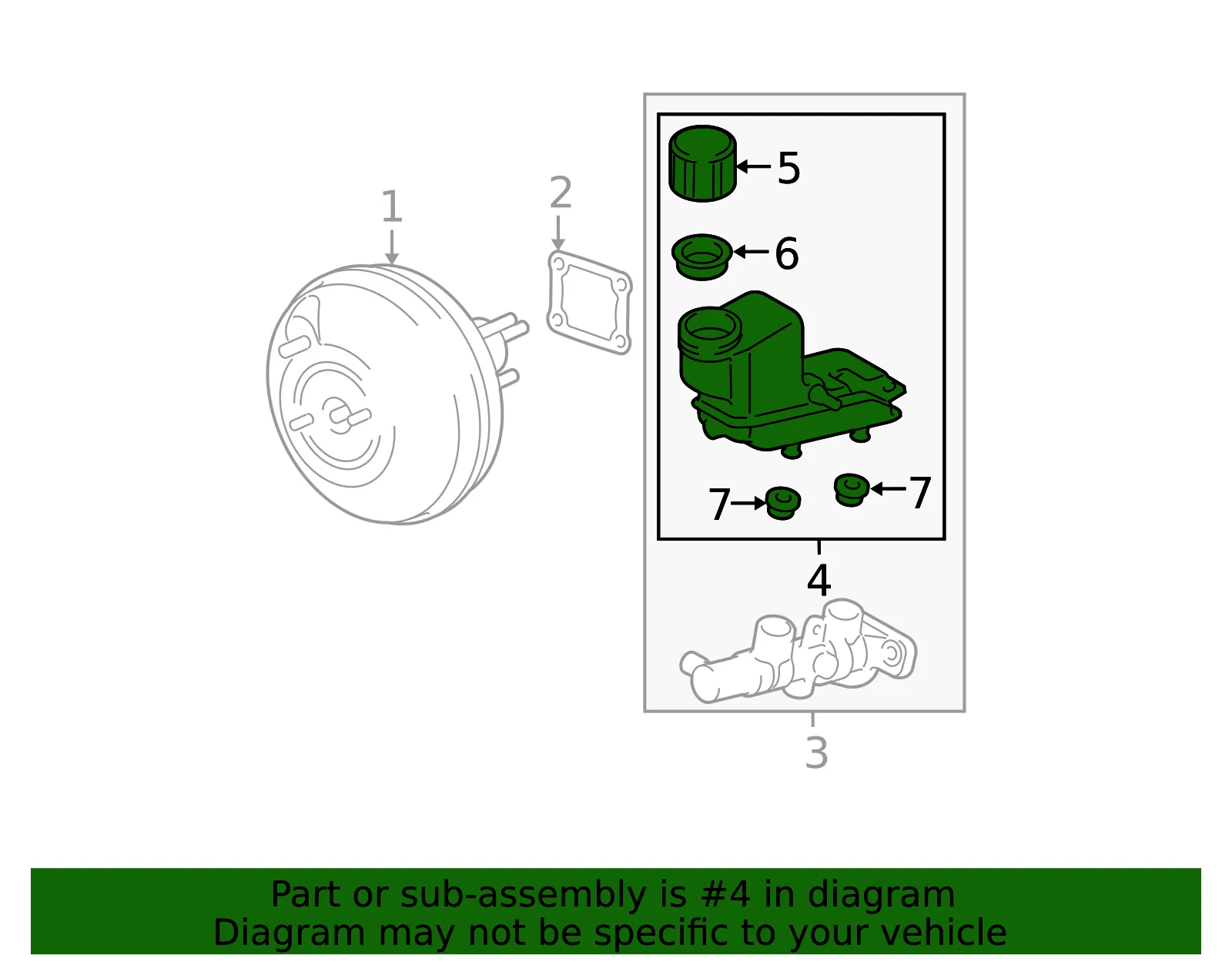 Brake Master Cylinder Reservoir - Mazda (gjyg4355xa) - view 2