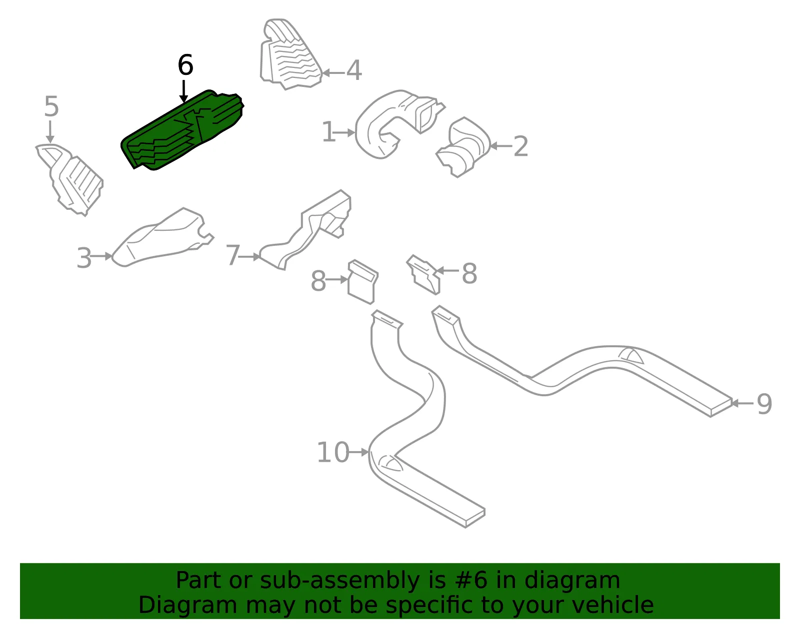 Dashboard Air Vent - Ford (gn1z19893ac) - view 5