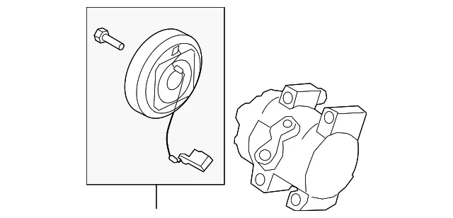 A/C Compressor - Mazda (gs3l61450c)