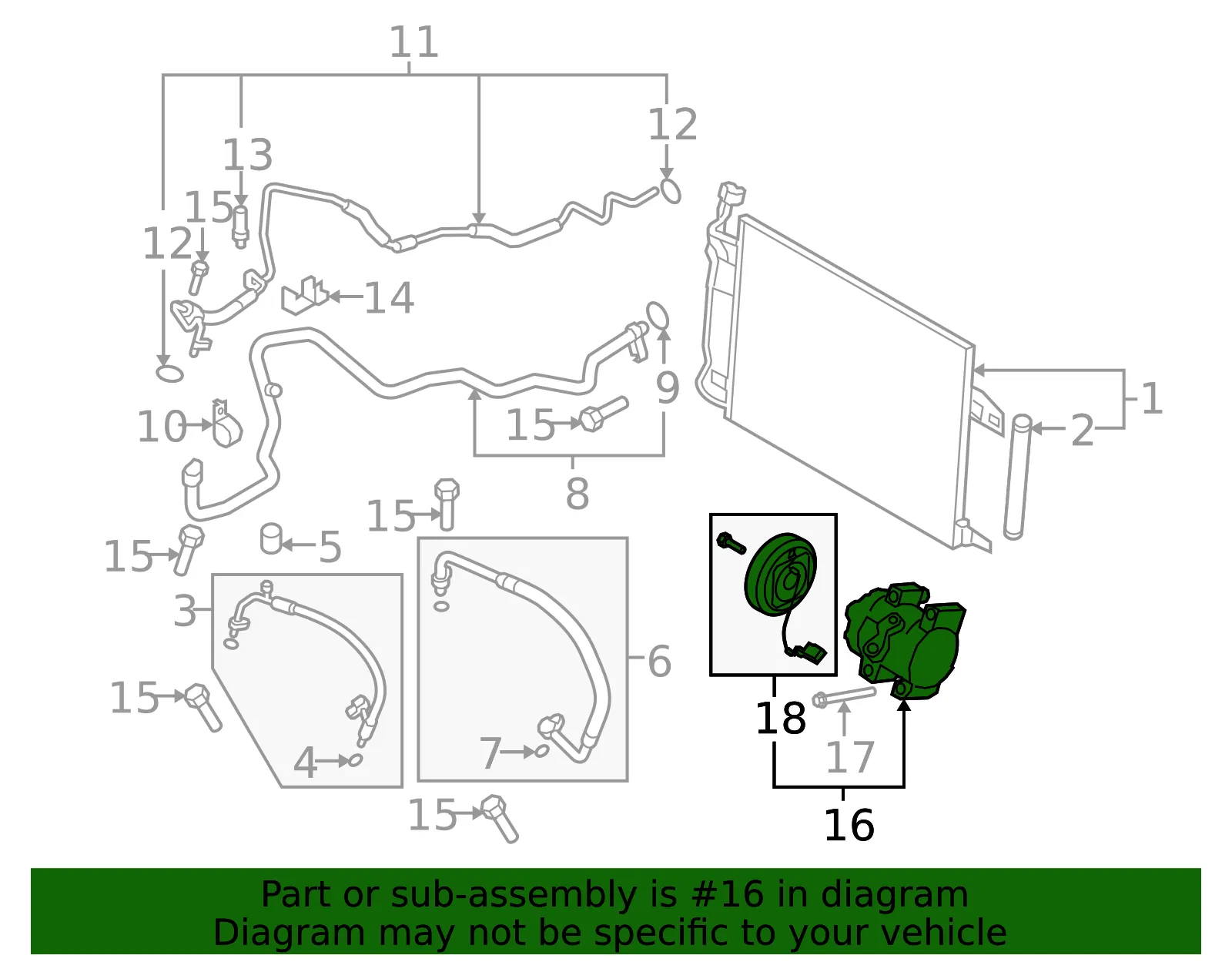 A/C Compressor - Mazda (gs3l61450c) - view 2