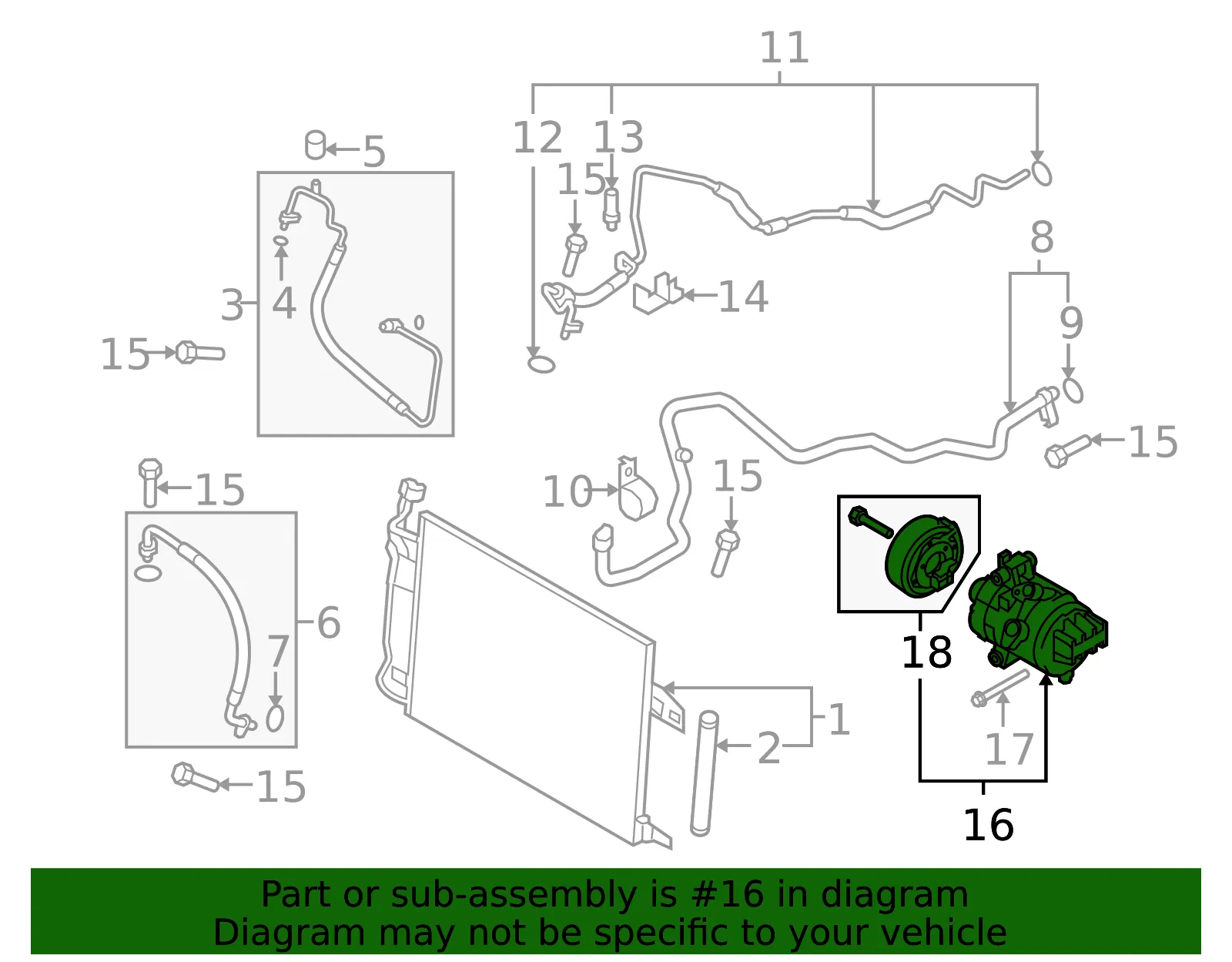 A/C Compressor - Mazda (gs4h61450b) - view 2