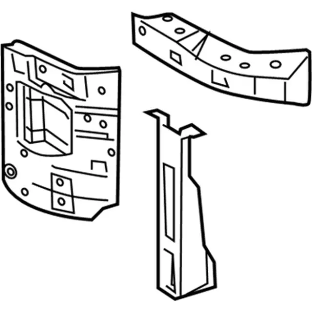 Radiator Support Side Panel - Ford (hc2z16153b) - view 2
