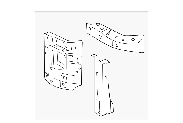 Radiator Support Side Panel - Ford (hc2z16153b) - view 5