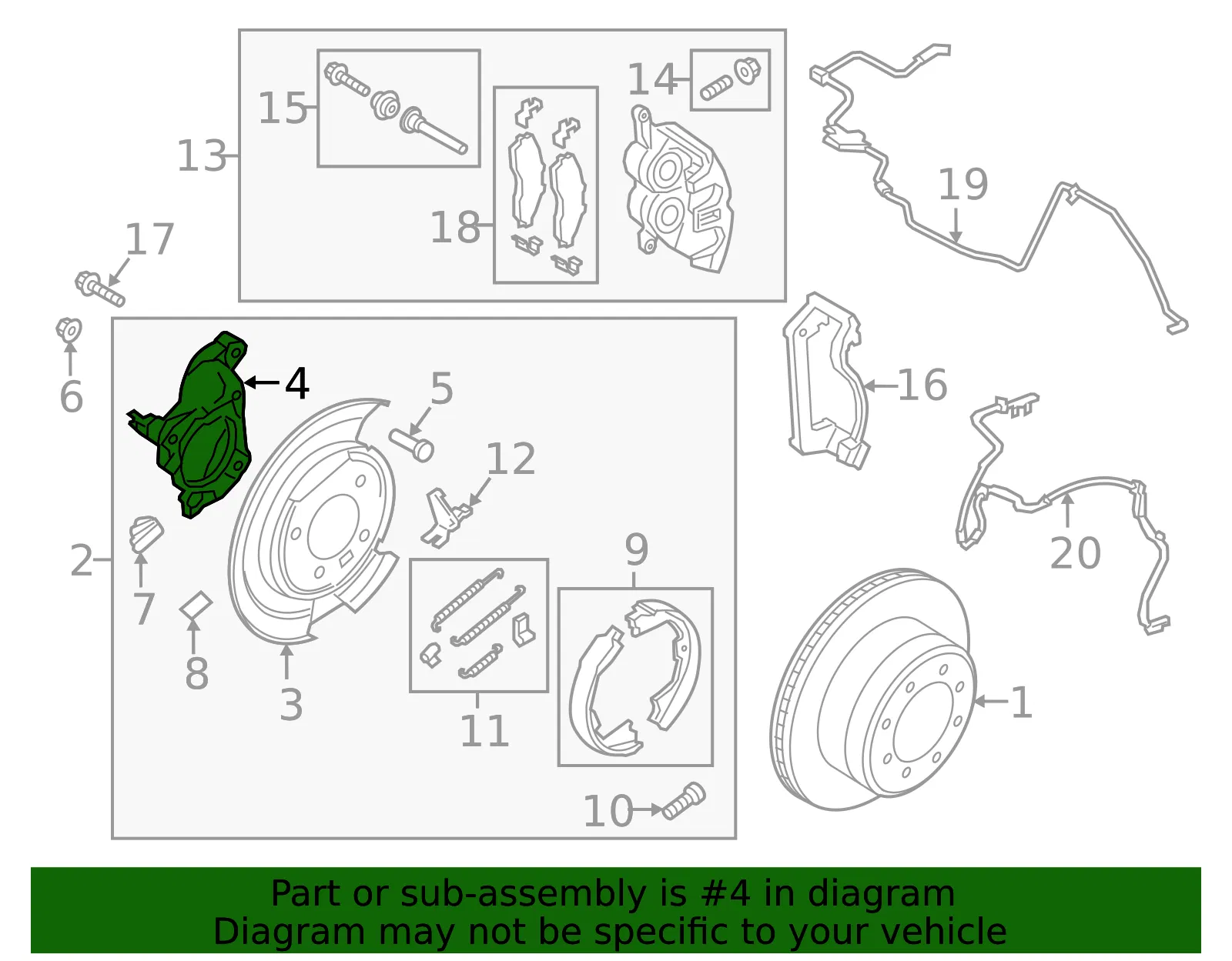 Parking Brake Anchor Block - Ford (hc3z2b636b) - view 2