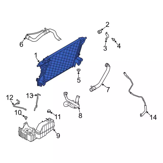 Radiator - Ford (hc3z8005g) - view 11