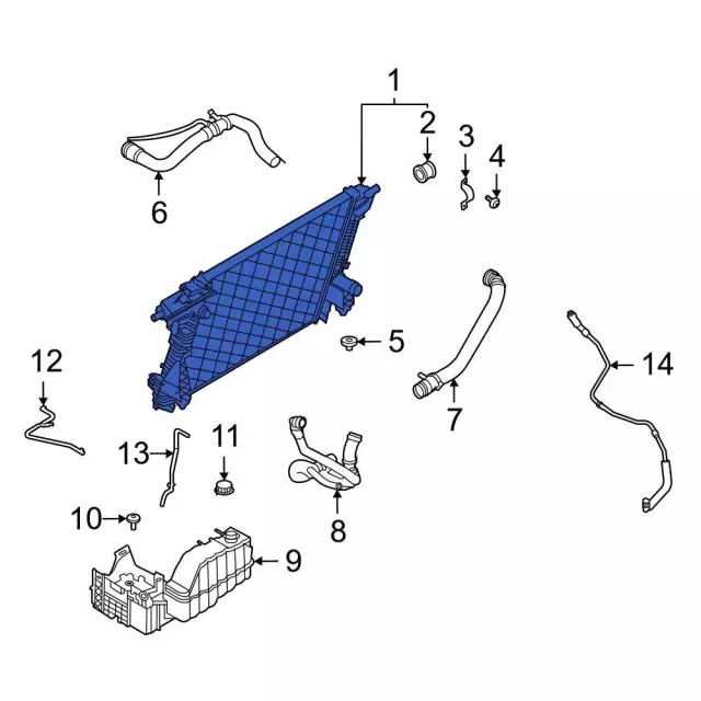 Radiator - Ford (hc3z8005g) - view 2